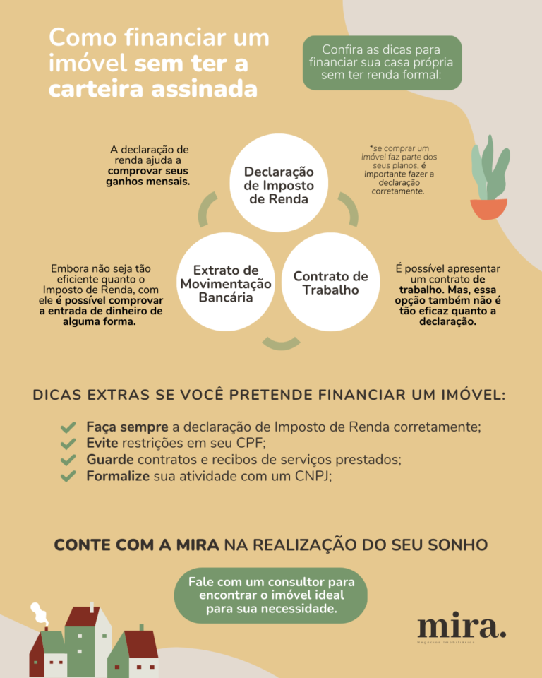 Como financiar um imóvel sem carteira assinada